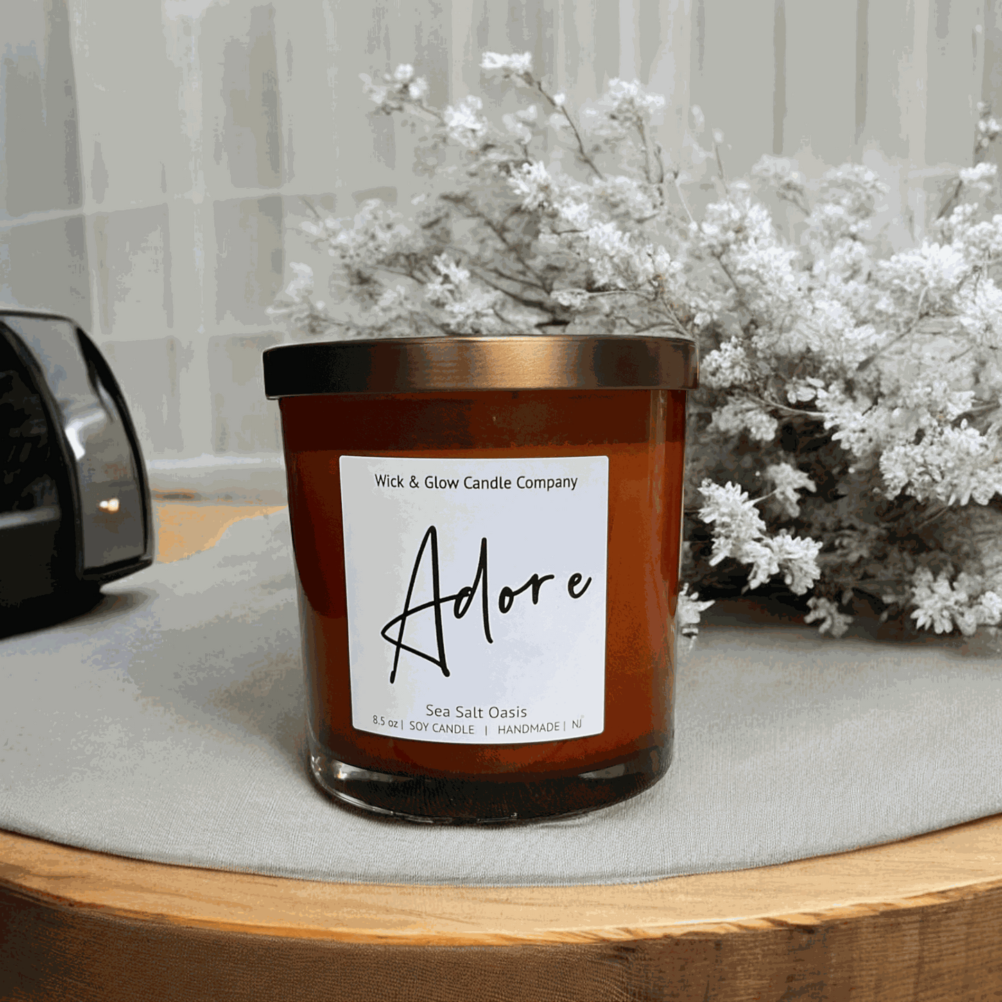 Adore – Sea Salt + Cardamom Luxury Scented Candle