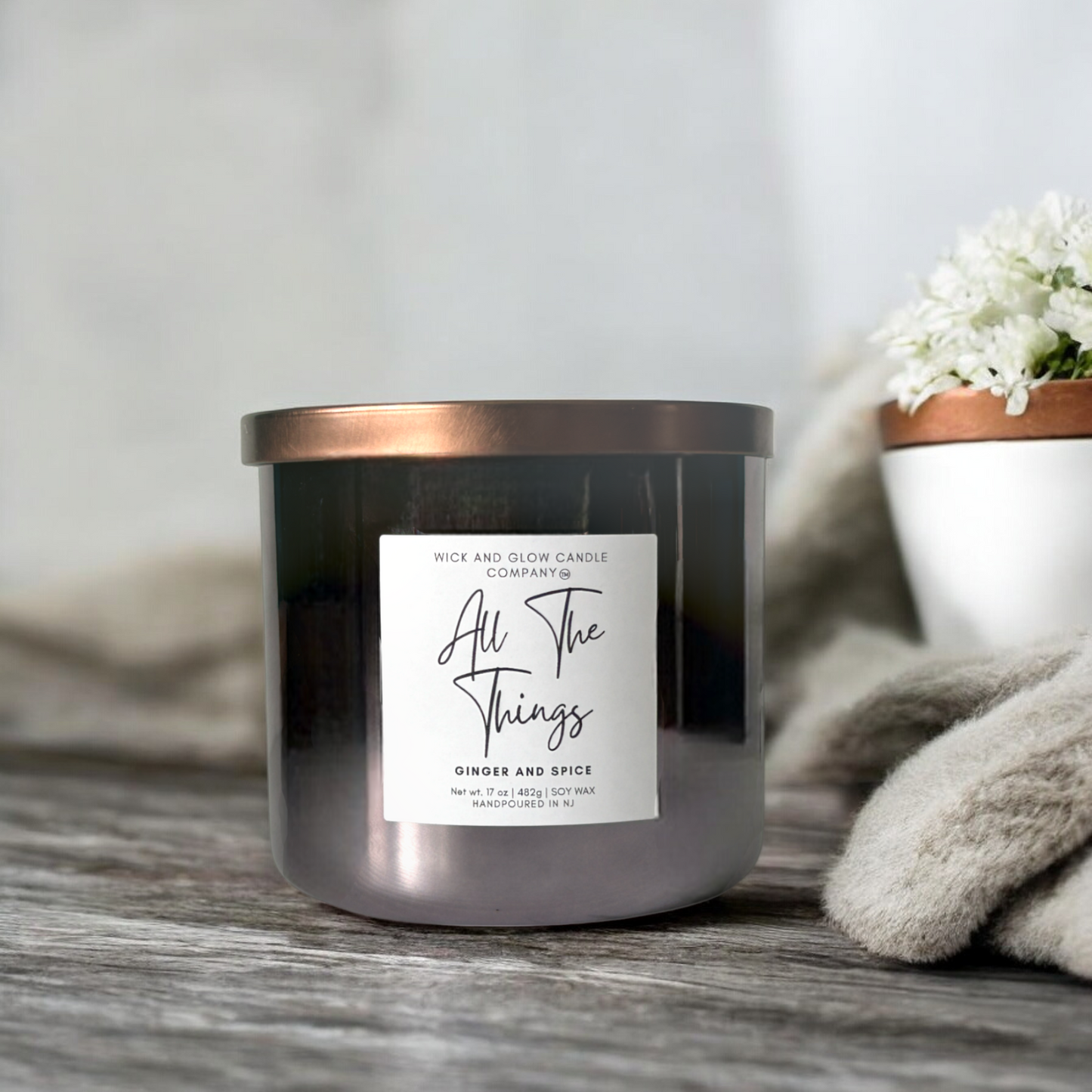 All The Things Luxury Soy Wax Candle – Ginger and Spice