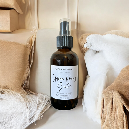 Urban Hang Suite Room & Linen Spray | Sandalwood, Amber & Moroccan Cashmere | 4 oz