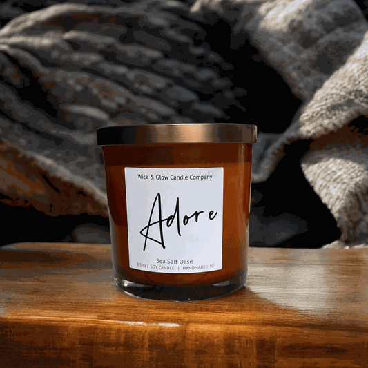 Adore – Sea Salt + Cardamom Luxury Scented Candle