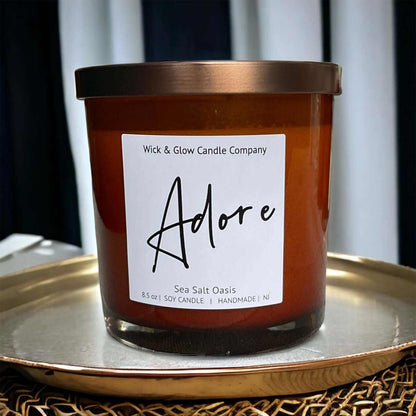 Adore – Sea Salt + Cardamom Luxury Scented Candle
