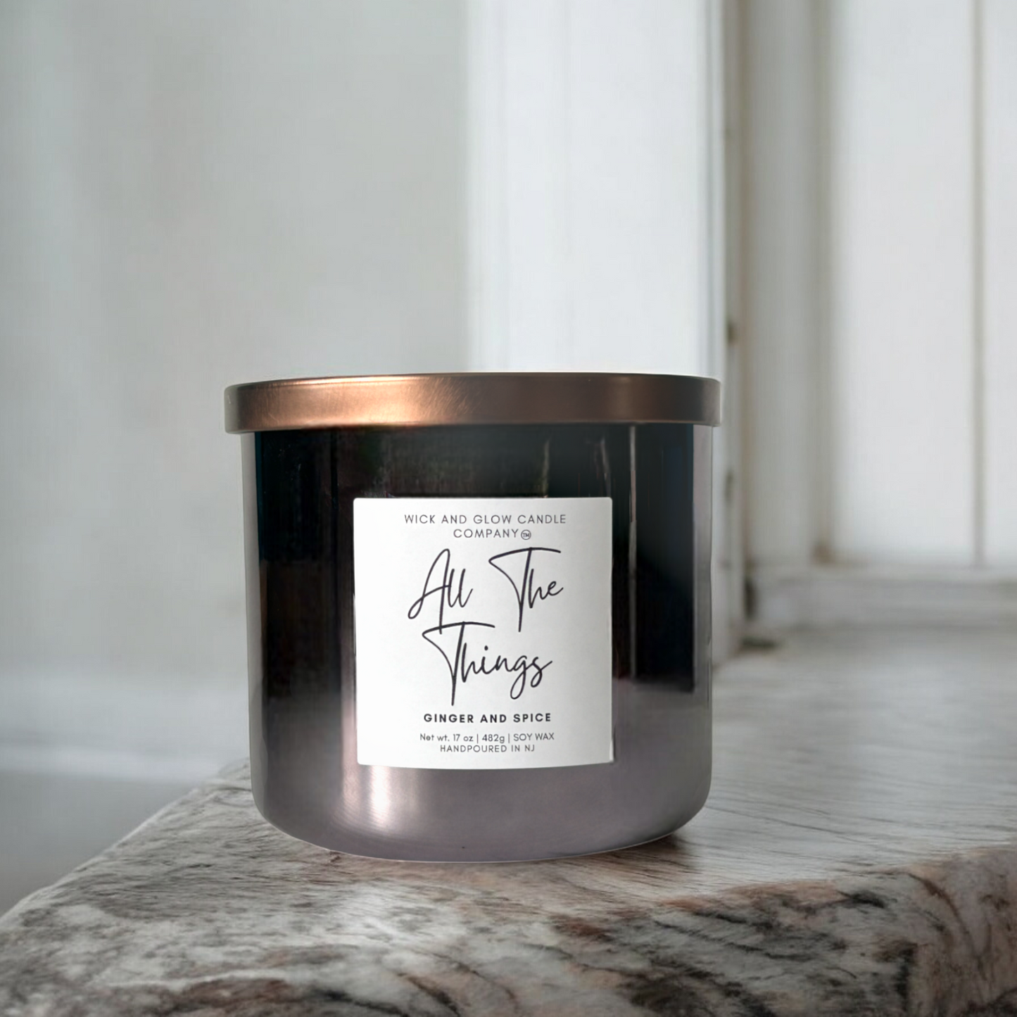 All The Things Luxury Soy Wax Candle – Ginger and Spice