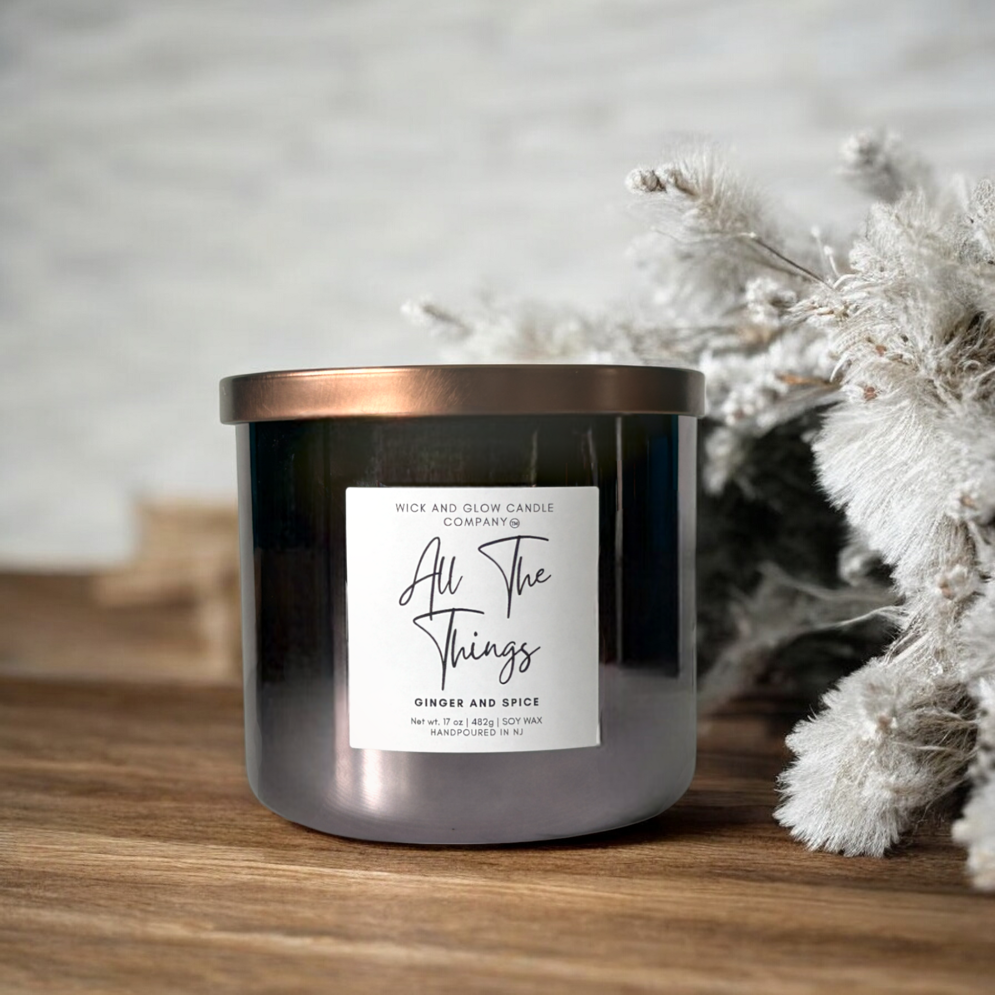 All The Things Luxury Soy Wax Candle – Ginger and Spice
