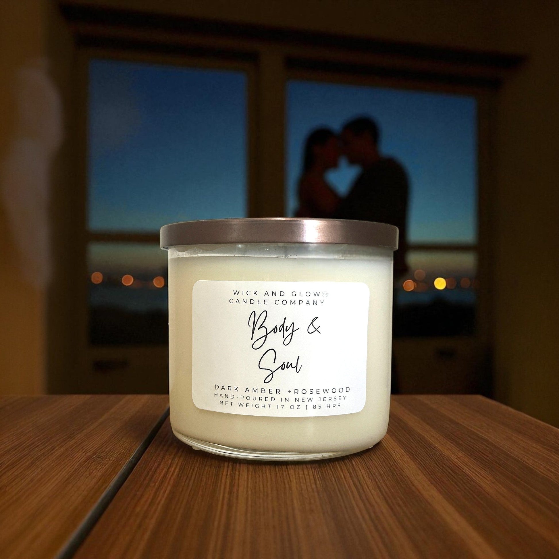 Body and Soul | Dark Amber & Rosewood Luxury Soy Candle