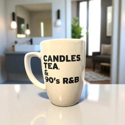 Mood Setter Mug | 8 oz Ceramic Mug for Candle Lovers & R&B Fans