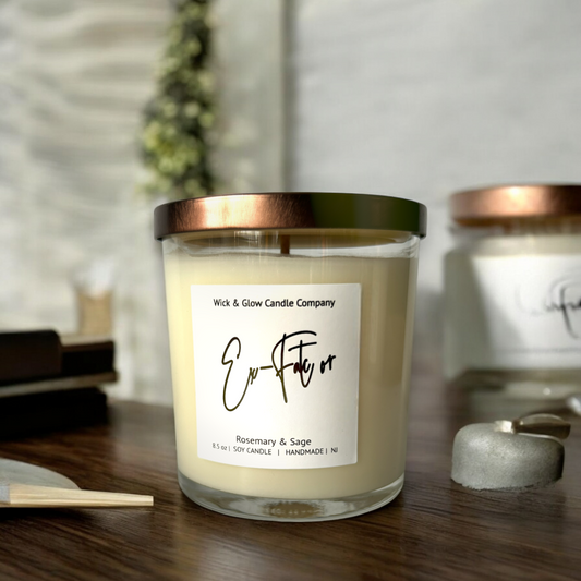 Ex-Factor | Luxury Soy Wax Candle – Rosemary & Sage