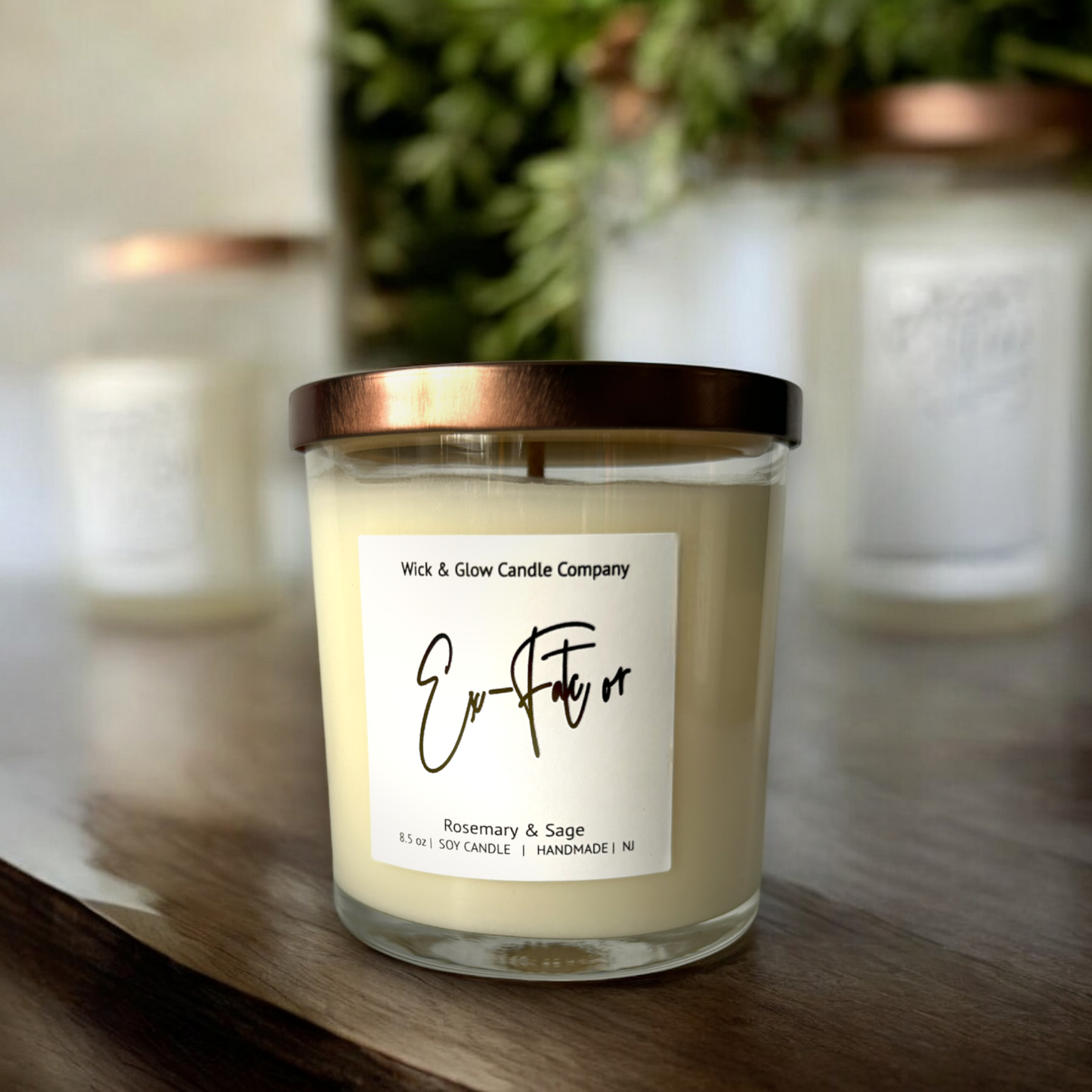 Ex-Factor | Luxury Soy Wax Candle – Rosemary & Sage