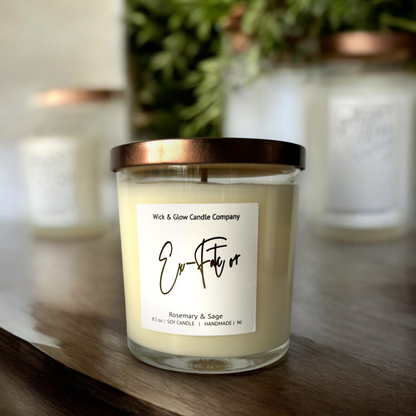 Ex-Factor | Luxury Soy Wax Candle – Rosemary & Sage