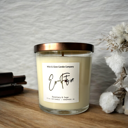 Ex-Factor | Luxury Soy Wax Candle – Rosemary & Sage