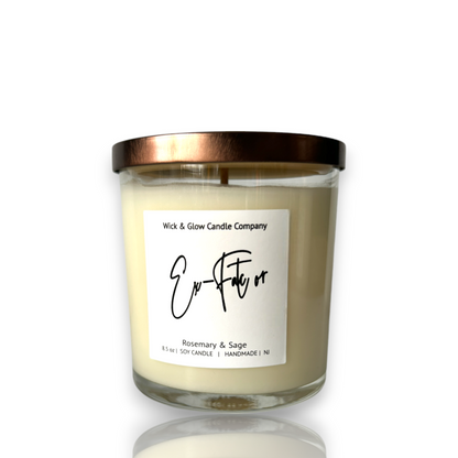 Ex-Factor | Luxury Soy Wax Candle – Rosemary & Sage