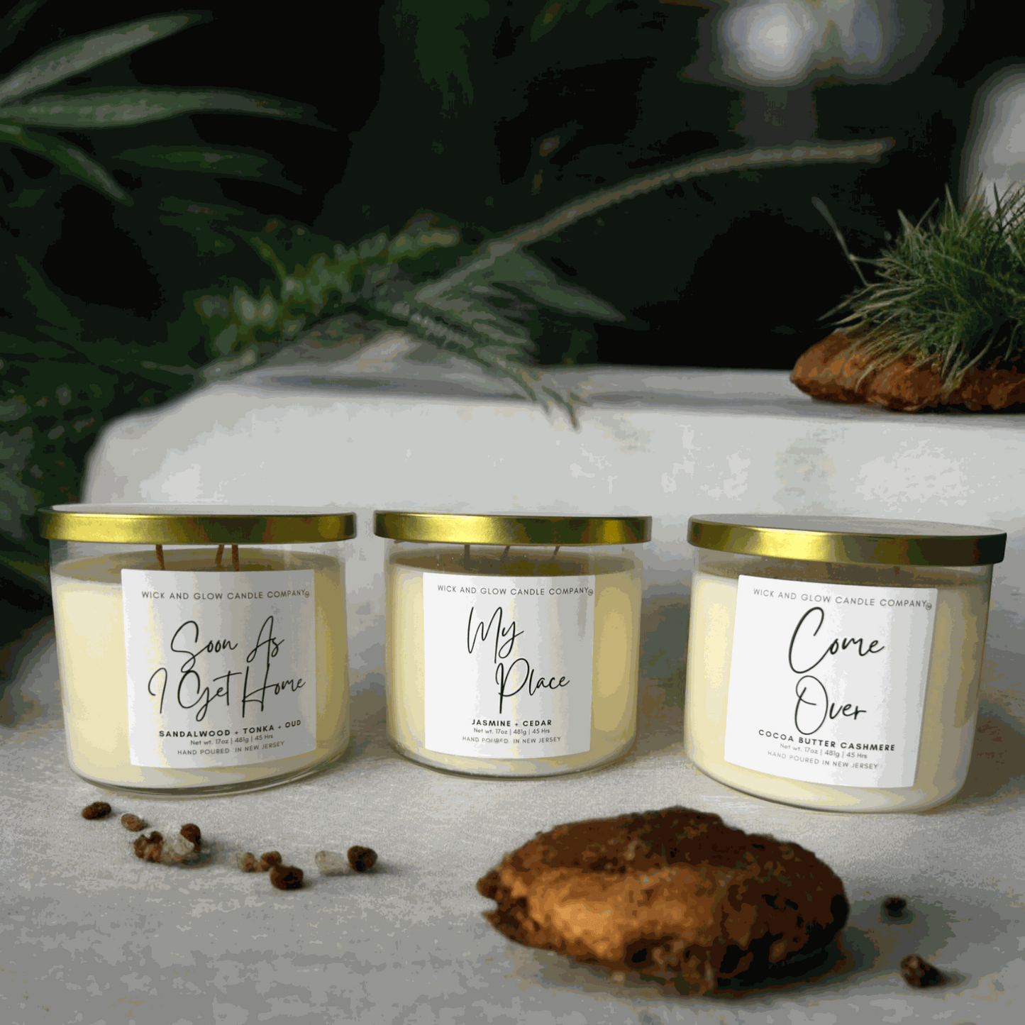 My Place | Luxury Soy Wax Candle – Jasmine, Cedarwood & Musk