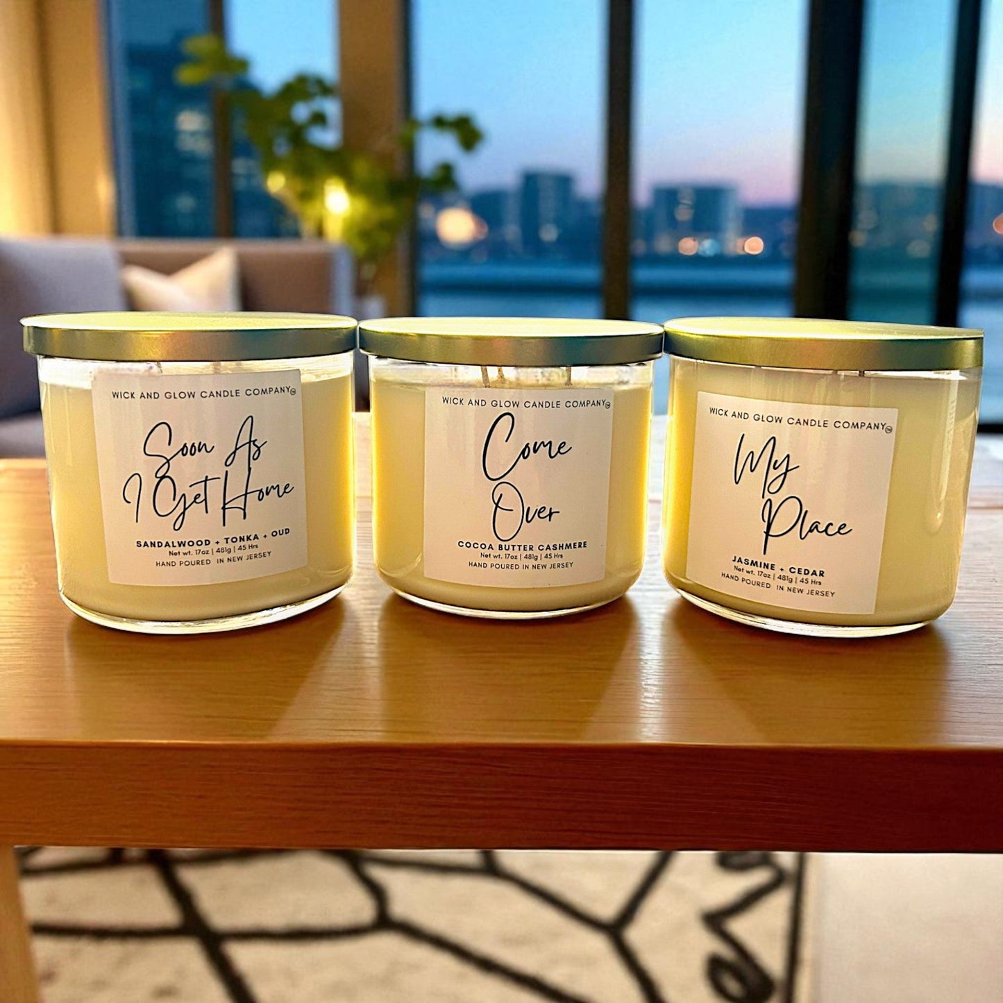 My Place | Luxury Soy Wax Candle – Jasmine, Cedarwood & Musk