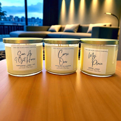 My Place | Luxury Soy Wax Candle – Jasmine, Cedarwood & Musk