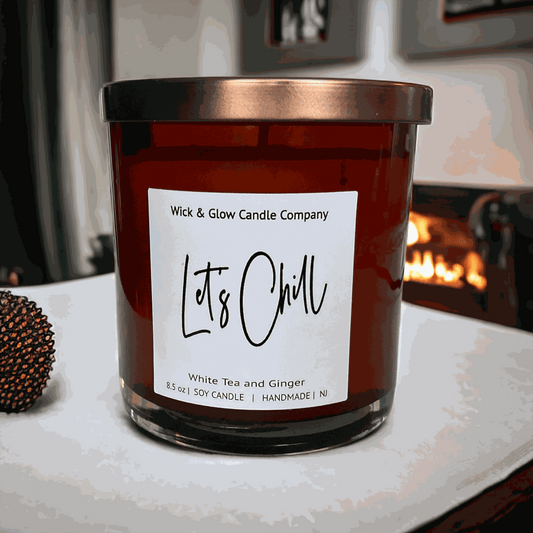 Let’s Chill | Luxury Soy Wax Candle – White Tea & Ginger