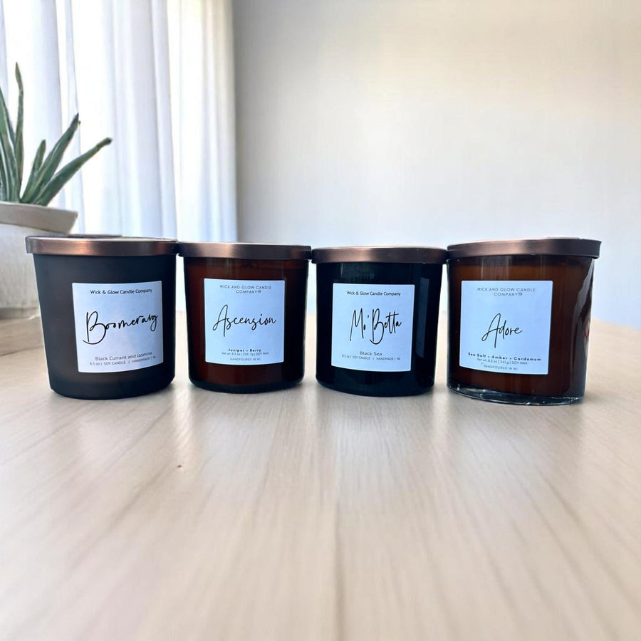 Men of R&B Vol. 2 | Luxury Soy Wax Candle Gift Set |  4-Candle Collection