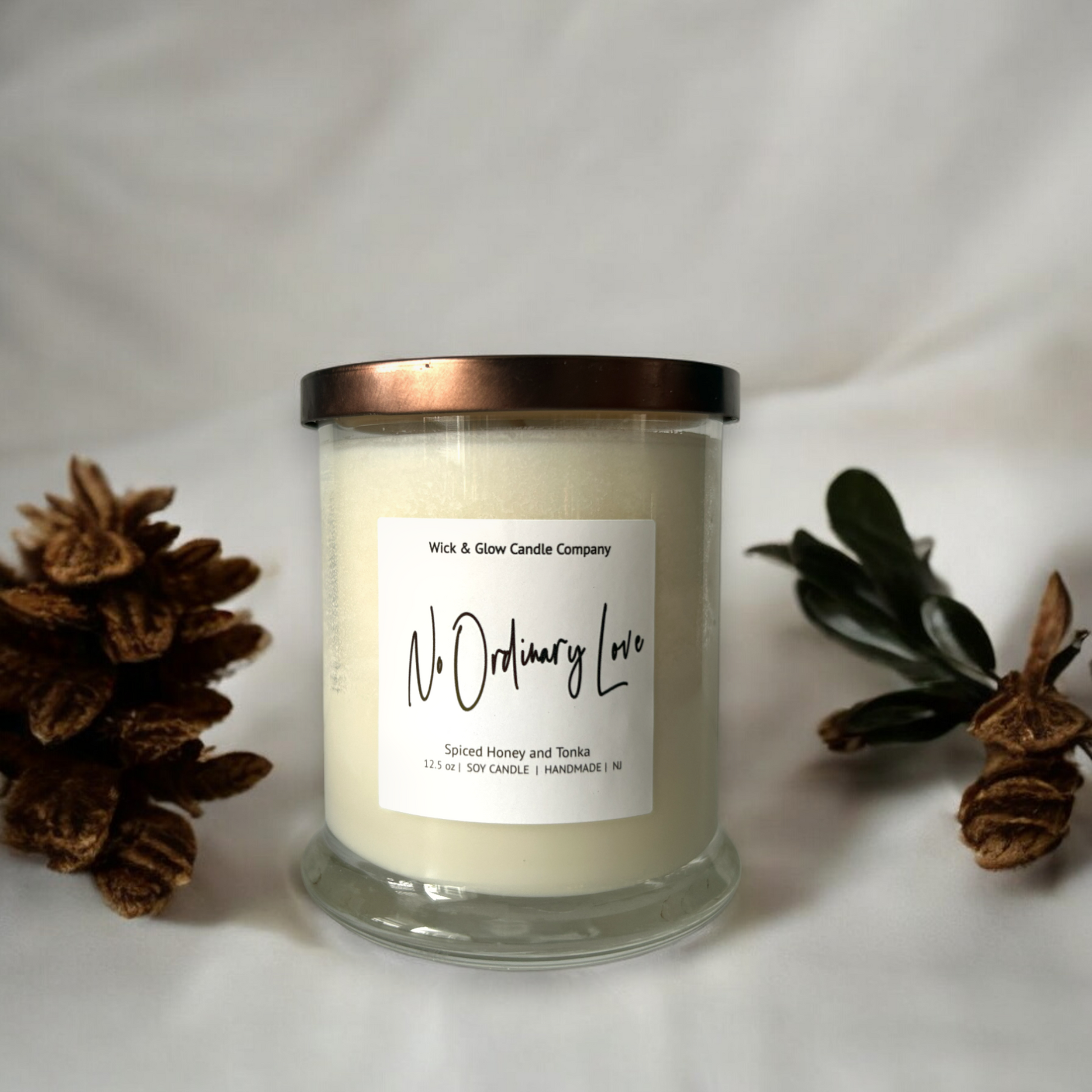 No Ordinary Love - Spice Honey and Tonka Luxury Scented Candle