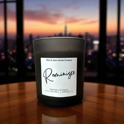 Reminisce | Luxury Soy Wax Candle – Cognac, Tobacco & Amber