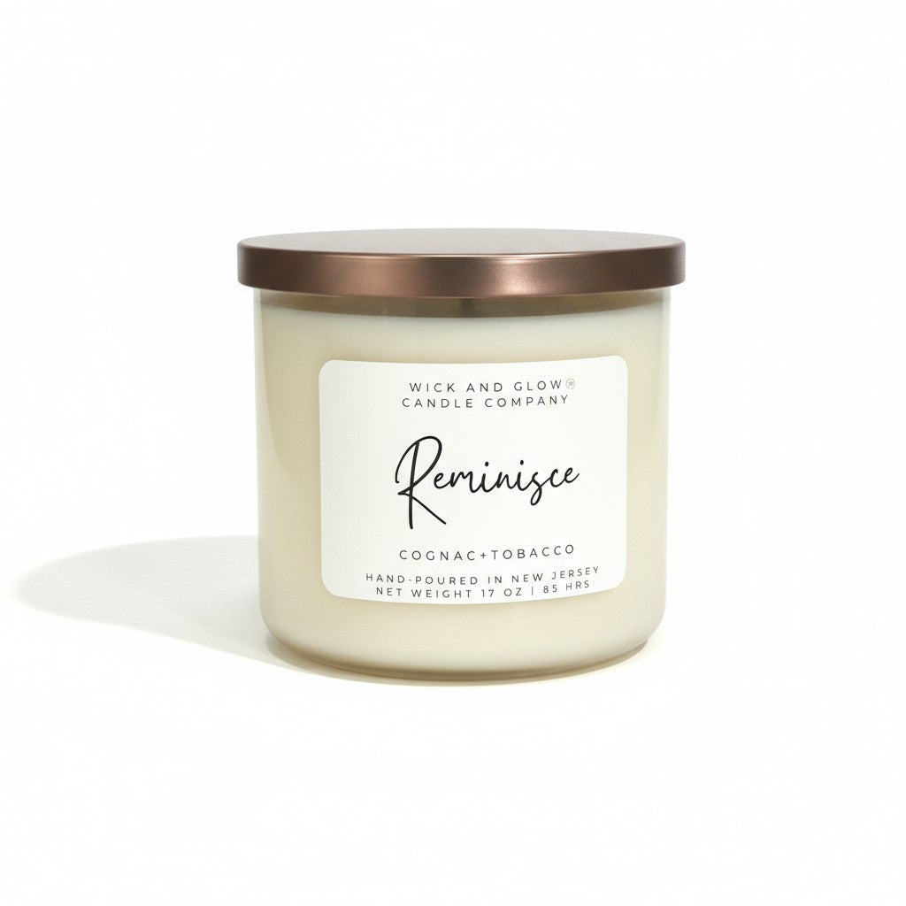 Reminisce | Luxury Soy Wax Candle – Cognac & Tobacco