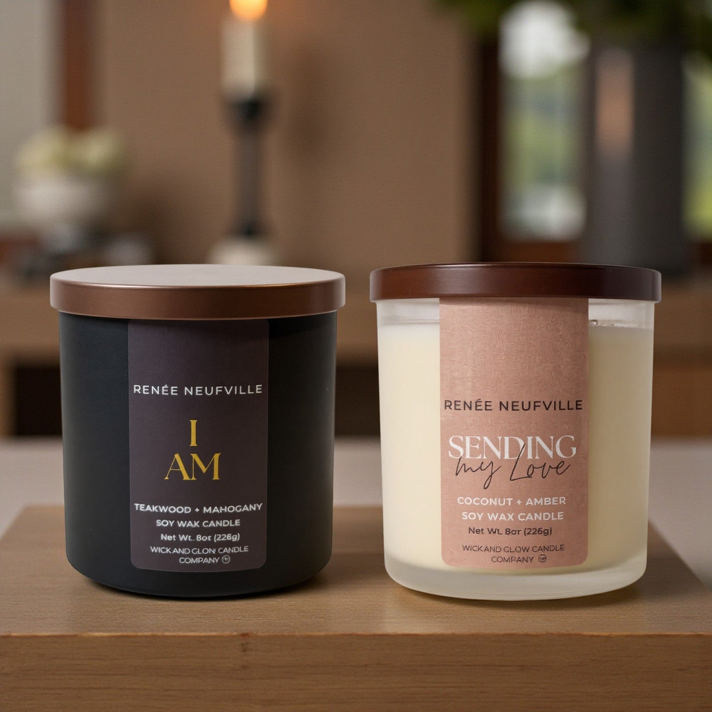 Scenting My Love Duo  by Renee Neufville × Wick & Glow Candle Company