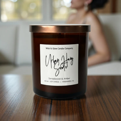 Urban Hang Suite- Sandalwood and Amber Luxury Candle