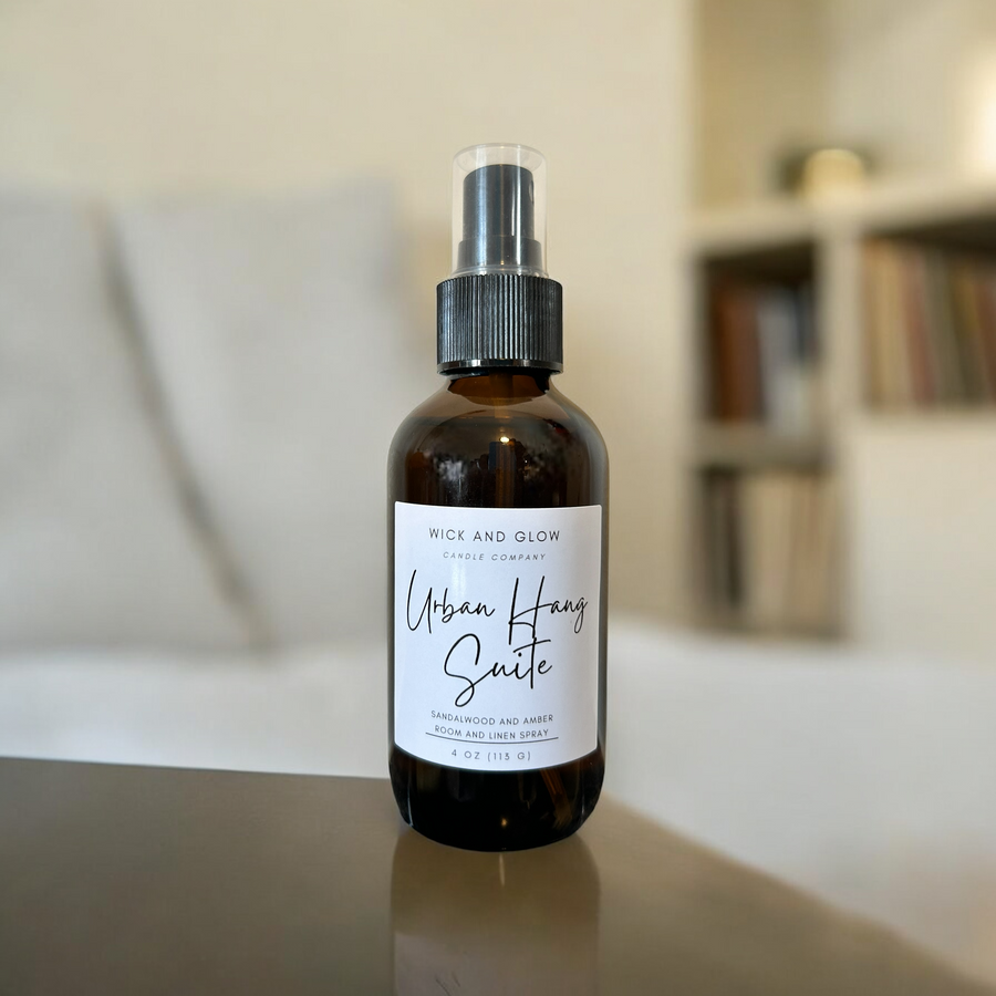 Urban Hang Suite Room & Linen Spray | Sandalwood, Amber & Moroccan Cashmere | 4 oz