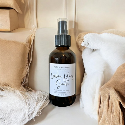 Urban Hang Suite Room & Linen Spray | Sandalwood, Amber & Moroccan Cashmere | 4 oz