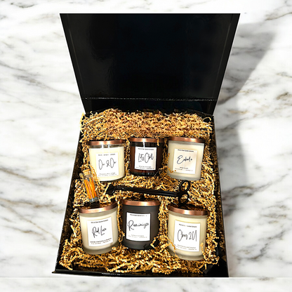 The Welcome Home Box | Luxury Soy Wax Candle Gift Set | 6-Candle Housewarming Box
